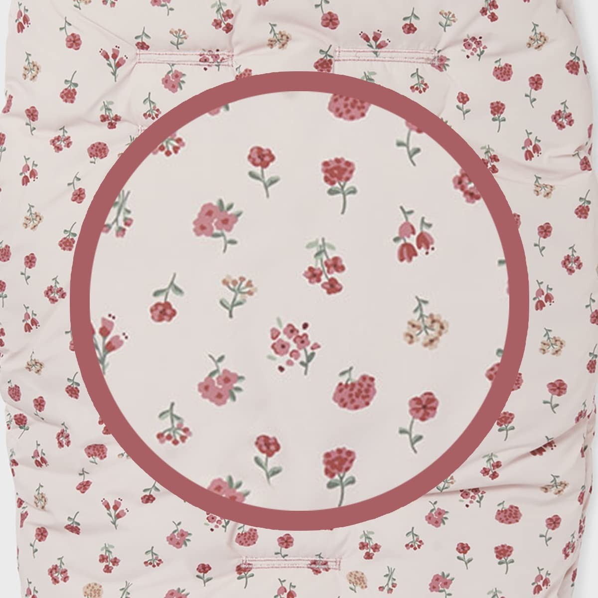 Saco estampado capazo bebé flor rosa de Mayoral