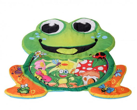 Manta de brincar em formato de sapo + almofada Kiokids