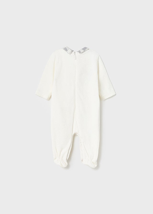 Pijama de Punto Aterciopelado Amiguitos Oso y Conejito de Mayoral