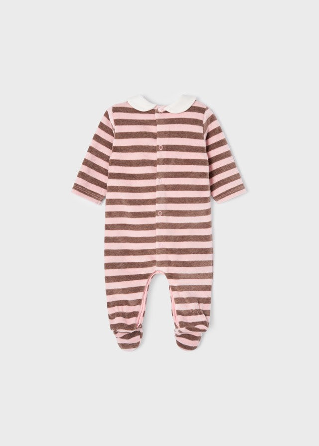 Pelele de punto aterciopelado Gatito/Florecitas de Mayoral