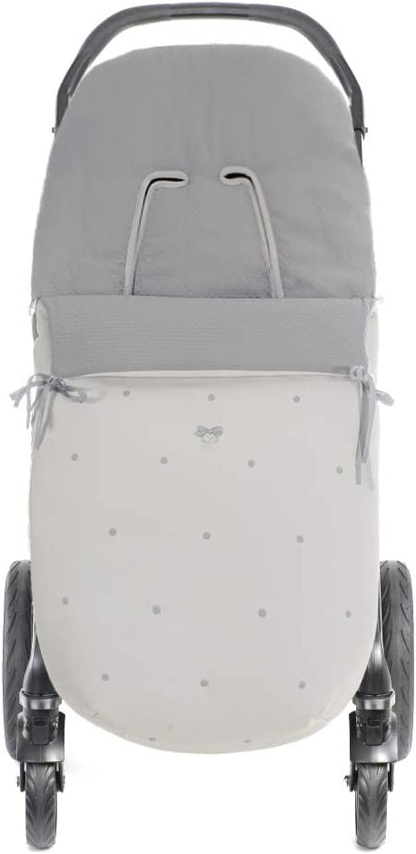 Saco Silla Polipiel Lunares Gris de Uzturre