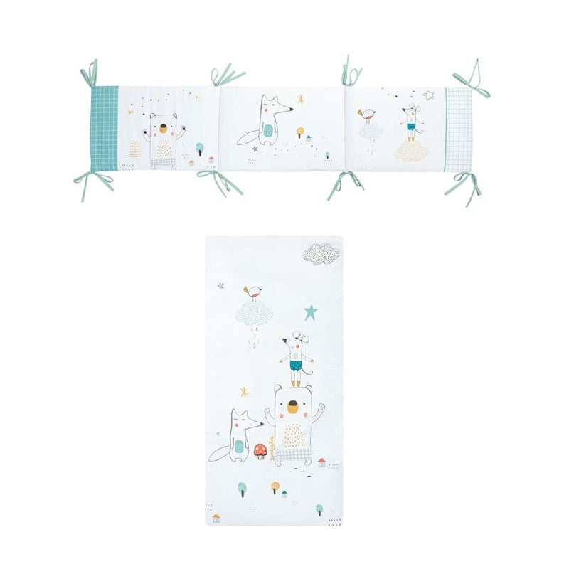 Edredón + Protector Cuna 120x160 Amigos de Bimbidreams