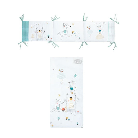 Edredón + Protector Cuna 120x160 Amigos de Bimbidreams