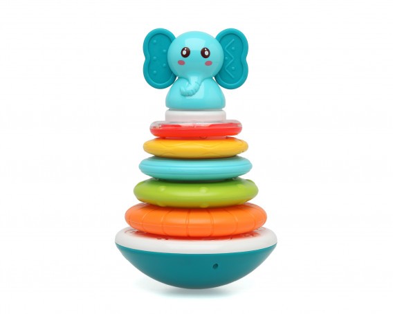 Juguete Tentesio Elefante Con Aros Encajables y Múscia de Kiokids