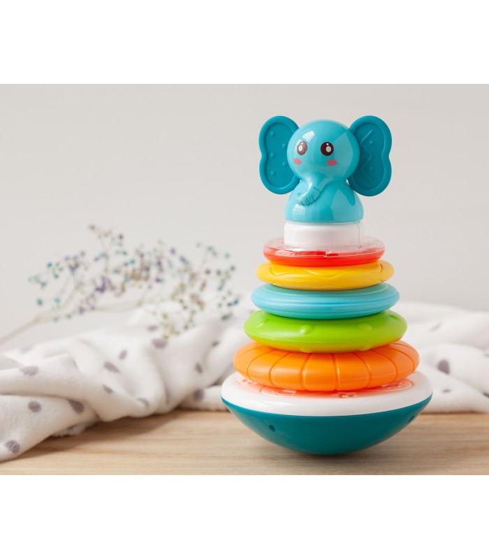 Juguete Tentesio Elefante Con Aros Encajables y Múscia de Kiokids