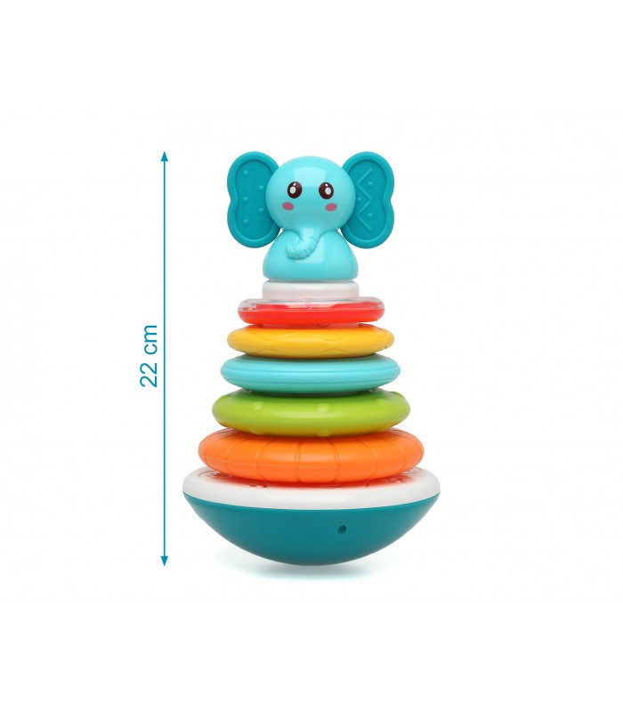 Juguete Tentesio Elefante Con Aros Encajables y Múscia de Kiokids