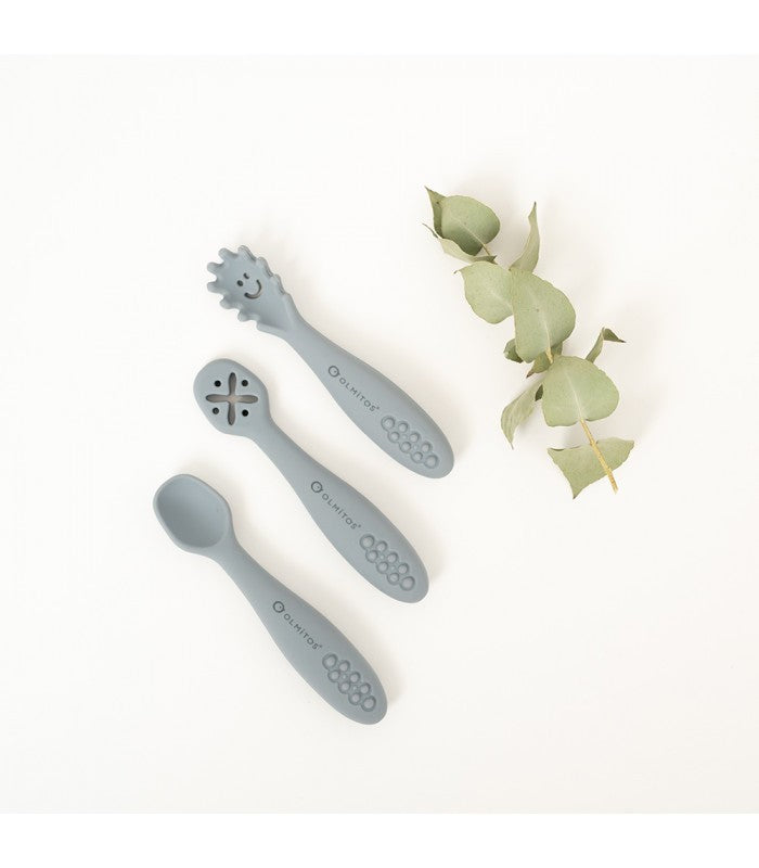 Set Cubiertos de Aprendizaje Silicona de Olmitos
