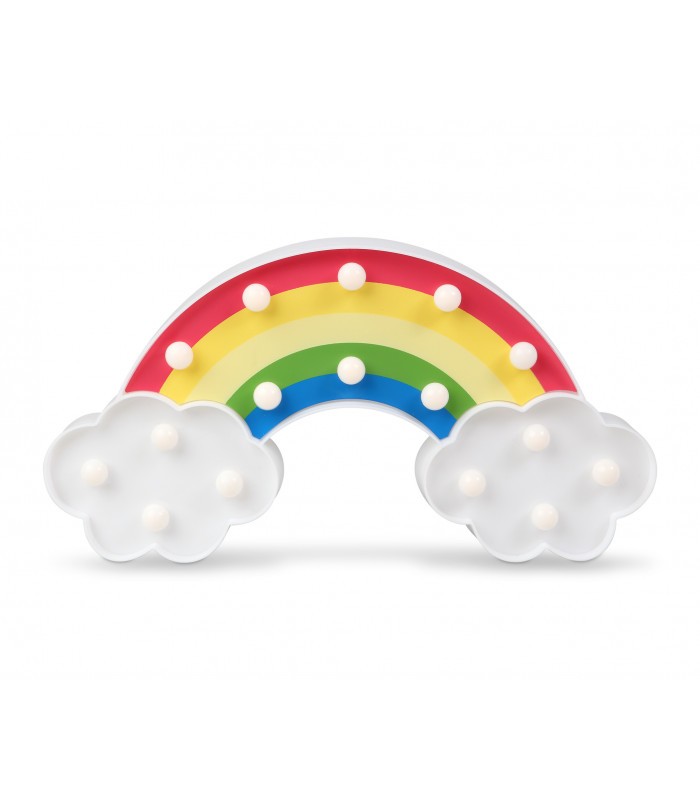 Lâmpada arco-íris com luz LED da Kiokids