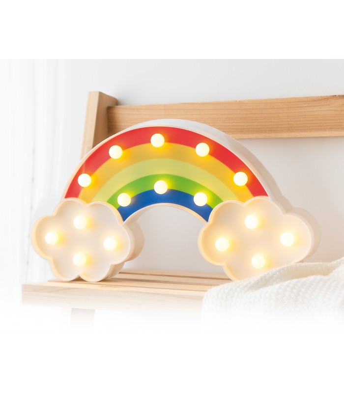 Lâmpada arco-íris com luz LED da Kiokids