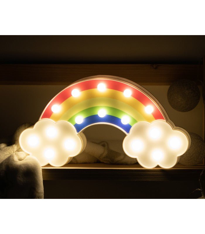 Lâmpada arco-íris com luz LED da Kiokids