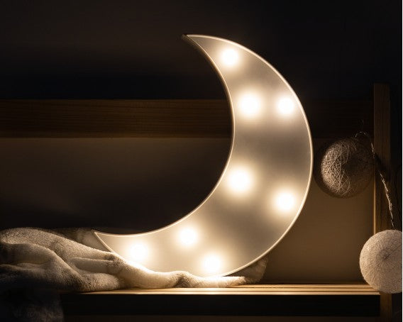 Lâmpada Lua Cinza Com Luz Led Da Kiokids