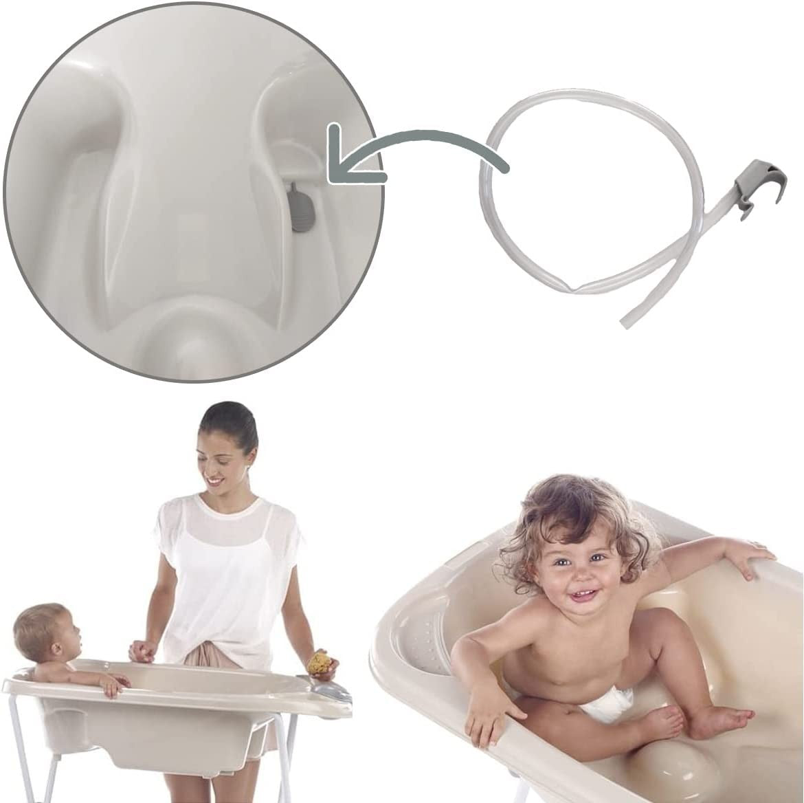 Bañera con pie Squid White de Jane