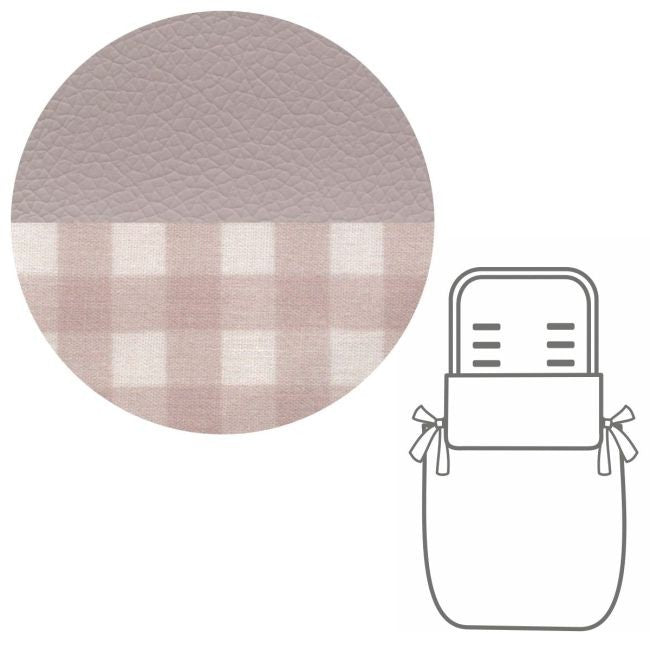 Saco Colcha/Capazo + Colchoneta Dulce Vichy 4x80x8 cm De Cambrass