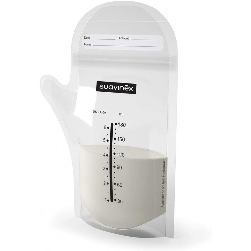 Bolsas para almacenamiento de leche materna 25 uds 180 ml de suavinex