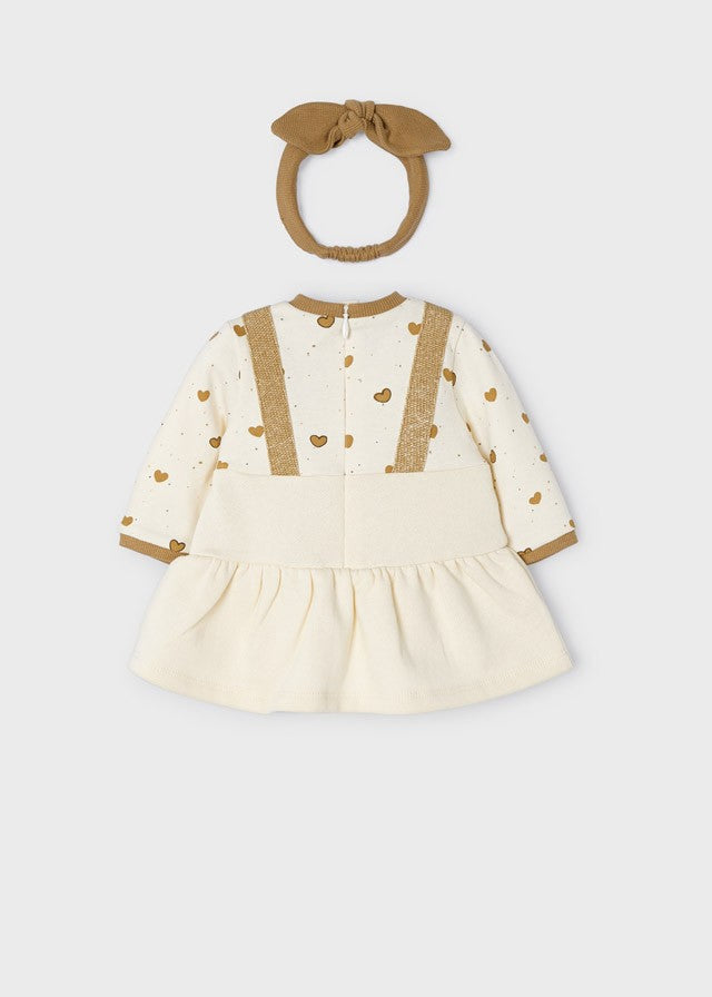Vestido con diadema para recién nacida ECOFRIENDS Perrita de Mayoral