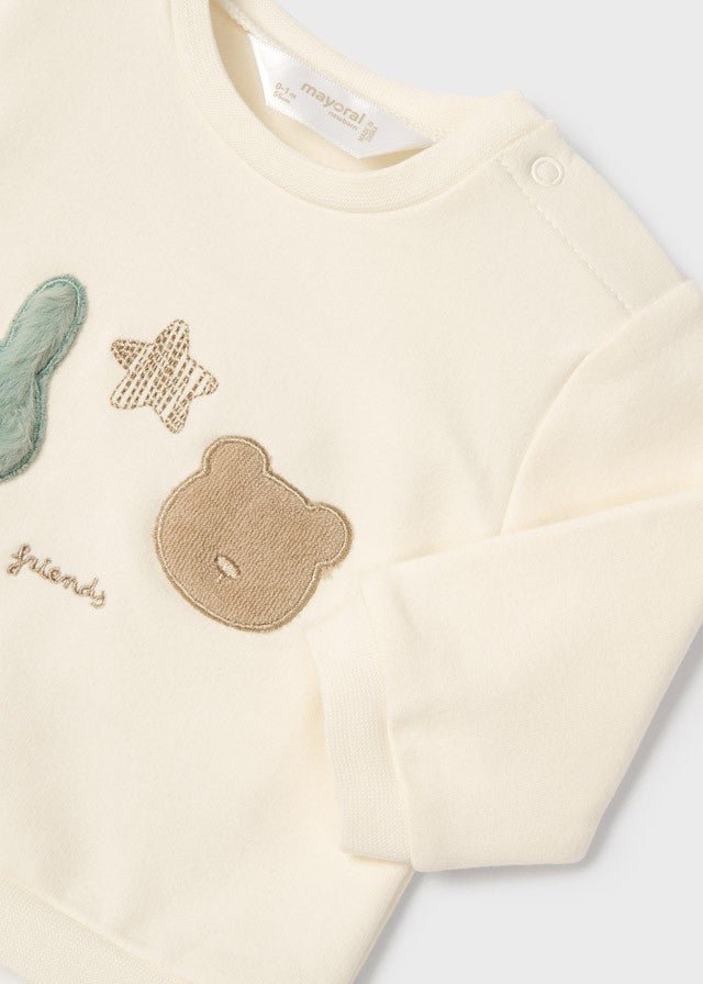 Conjunto polaina acolchado para recién nacido ECOFRIENDS Conejito/Osito de Mayoral
