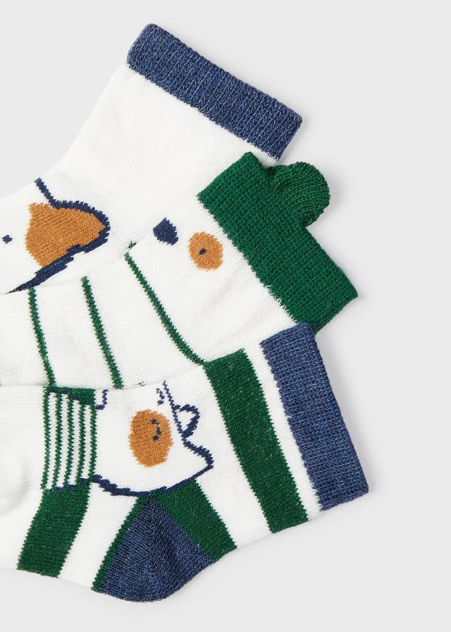 Pacote de 3 meias para cachorrinhos ECOFRIENDS da Mayoral