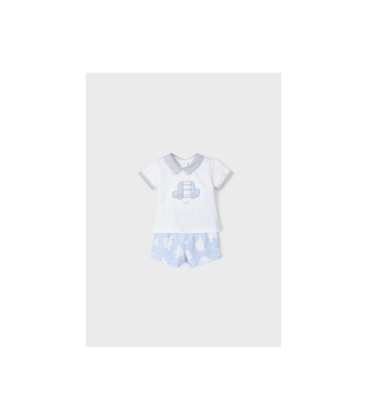 Conjunto de carrinho de bebê recém-nascido em malha Mayoral