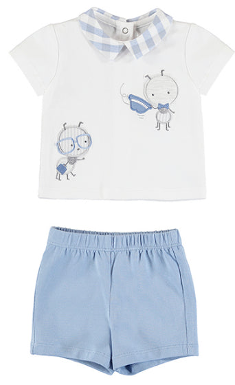 Conjunto camiseta y pantalón corto hormiguita de Mayoral