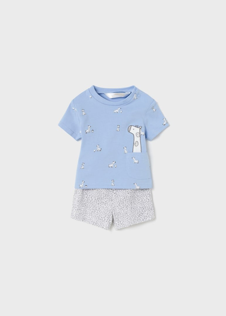 Conjunto de 2 peças de algodão sustentável Giraffes by Mayoral