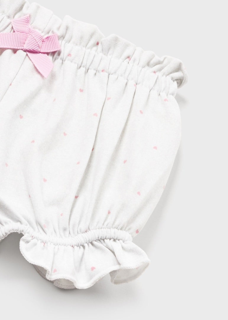 Conjunto 2 piezas corto de algodón sostenible Corazones de Mayoral