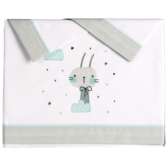 Juego sábanas franela cuna Oh Baby de pekebaby