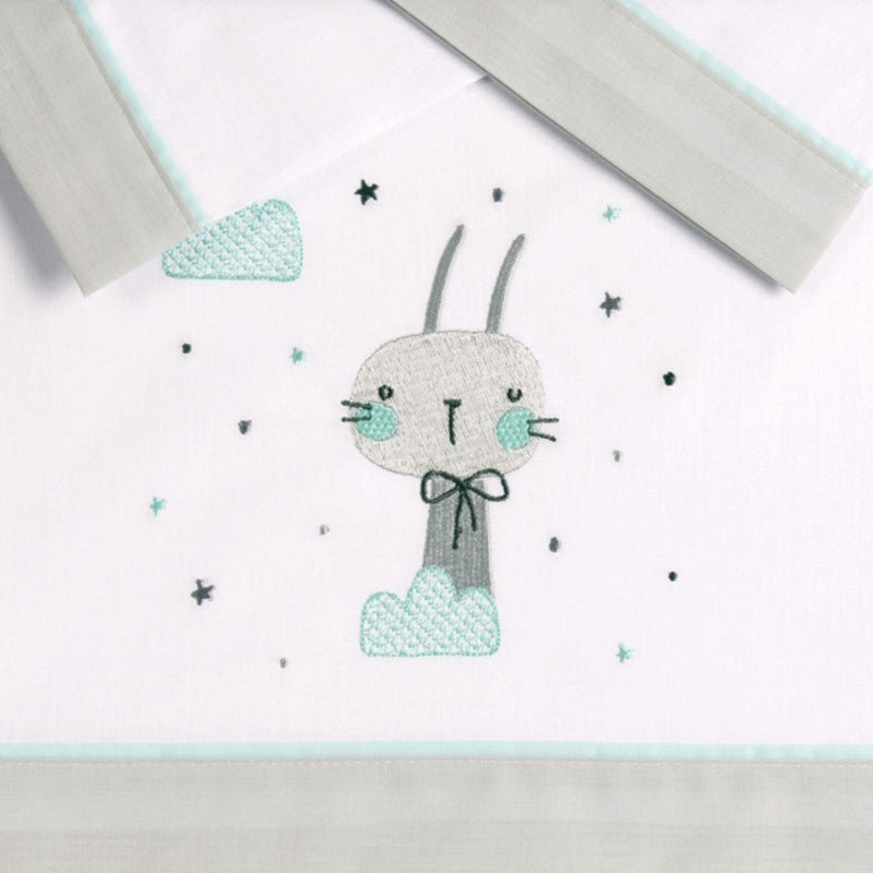 Juego sábanas franela cuna Oh Baby de pekebaby