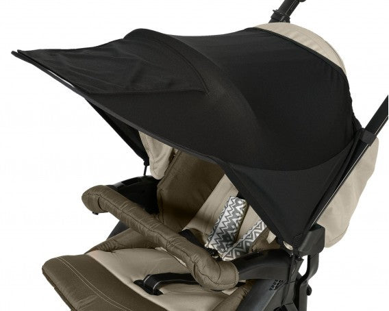 Parasol adicional para cochecito infantil negro de Kiokids