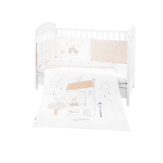 Edredón y protector cuna My Teddy 60x120cm de Kikkaboo