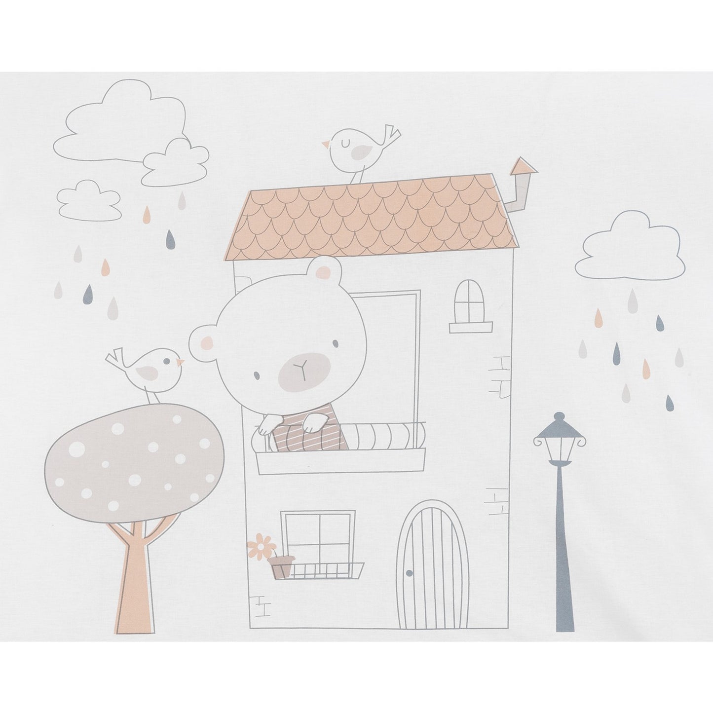 Edredón y protector cuna My Teddy 60x120cm de Kikkaboo