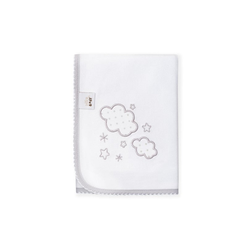 Gasa Bordada 100% algodón Nubes de Interbaby