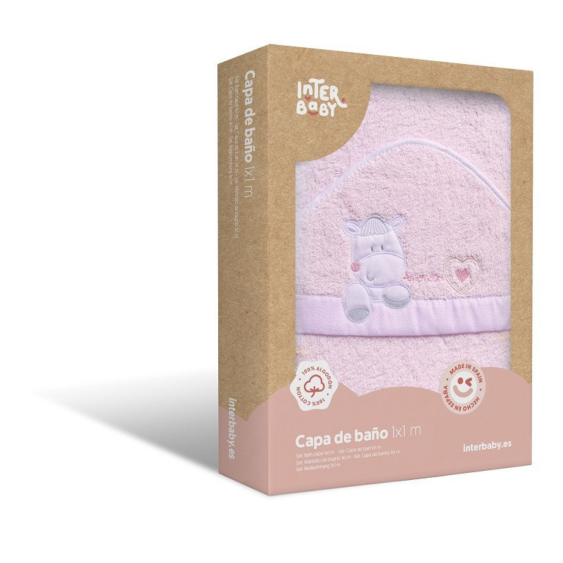 Capa de baño + babero Corazón Amoroso de Interbaby