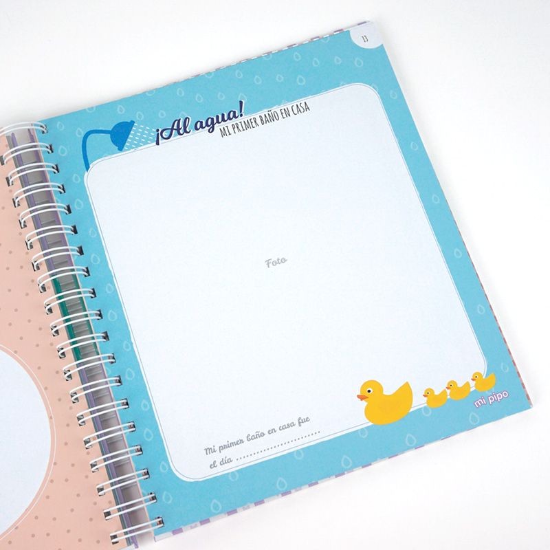 Diario Cumplo 1 año + Babero de Mi pipo