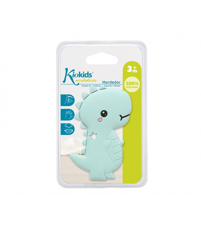 Mordedor en forma de Dinosaurio en silicona de Kiokids