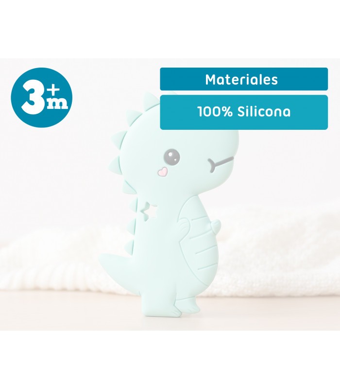 Mordedor en forma de Dinosaurio en silicona de Kiokids