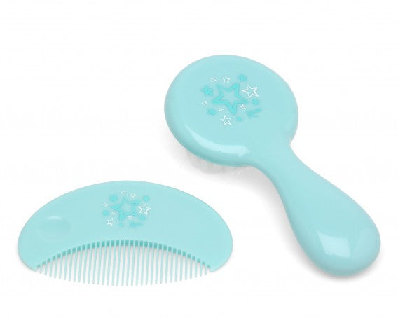 Conjunto de pente e escova extra macio Kiokids Estrellitas