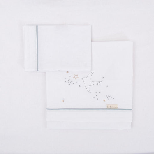 Juego sábanas minicuna 100% algodón 3 piezas Spring de Bimbidreams