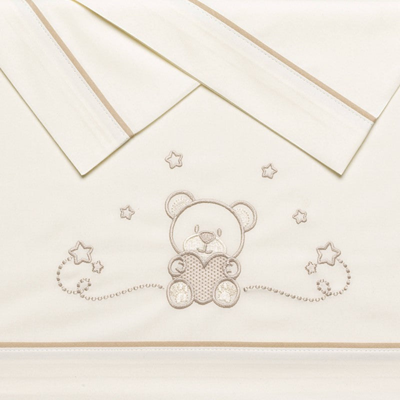 Juego de sábanas cuna algodón Cuore de Pekebaby