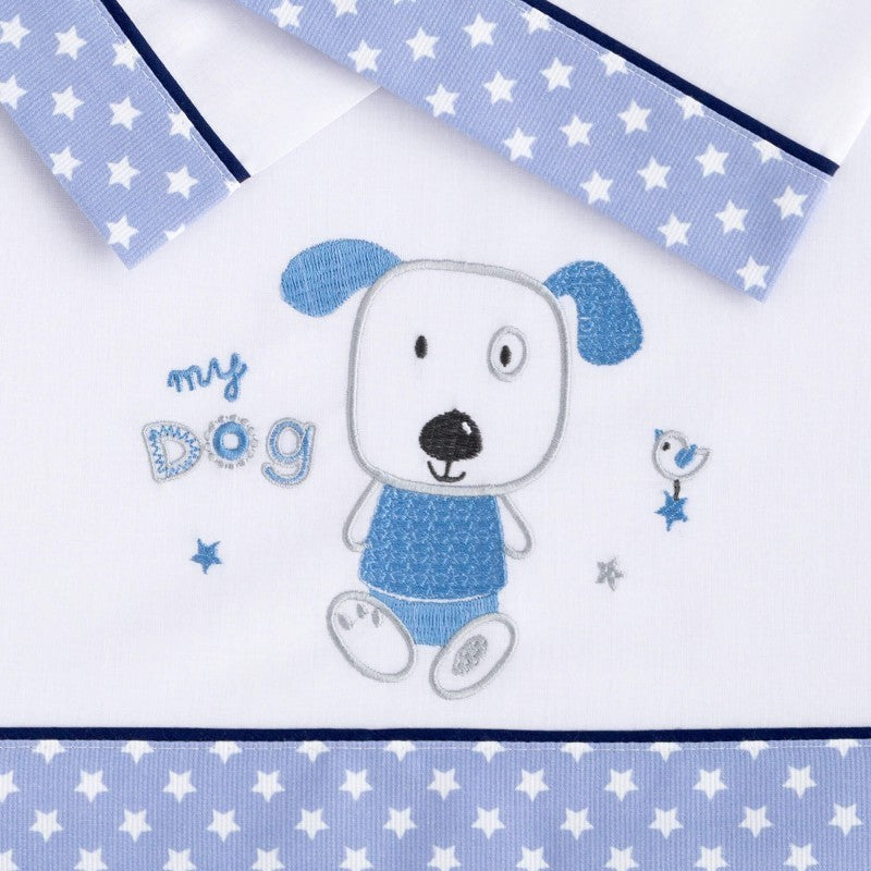 Juego sábanas cuna algodón Doggie de Pekebaby