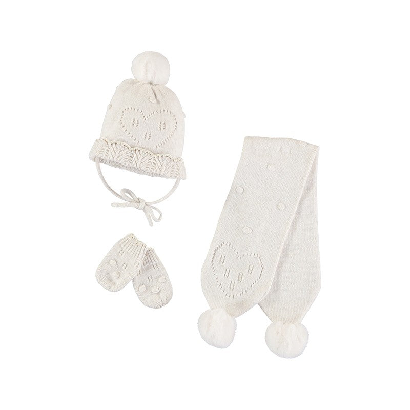 Conjunto Gorro Bufanda Manoplas Corazón 9543 Mayoral