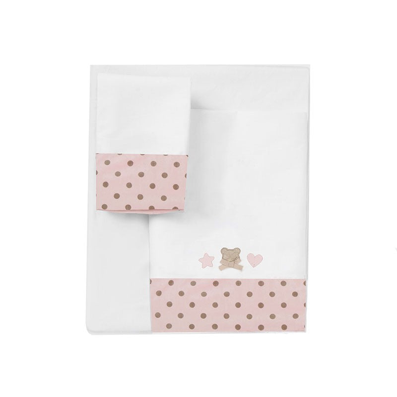 Sábanas Minicuna Algodón Osito Lunares 9380 Mayoral