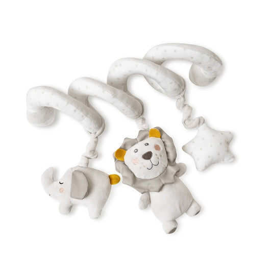 Espiral de atividades entre bebês leões