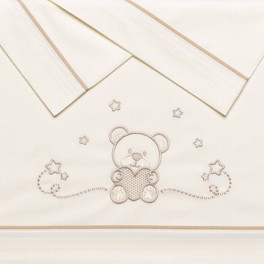 Conjunto de lençóis de algodão Cuore da Pekebaby