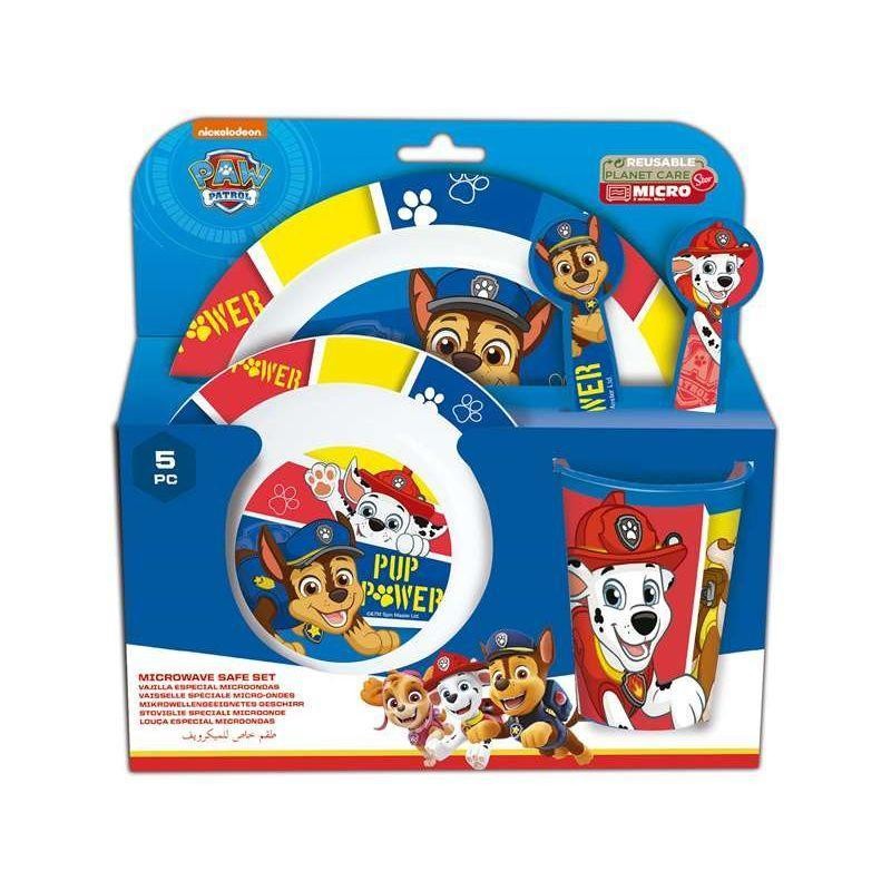 Set Vajilla Infantil Apta Para Microondas De La Patrulla Canina Disney