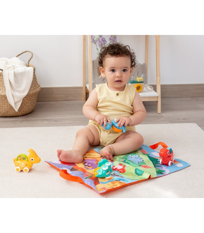 Cobertor de atividades de dinossauros Kiokids