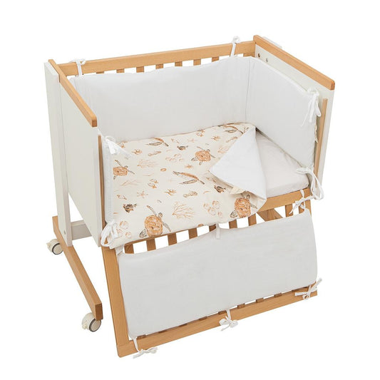 Edredón y Protector Minicuna Ocean de Bimbidreams