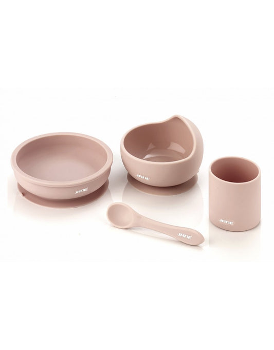 Conjunto de jantar de silicone Jané de 4 peças com ventosa