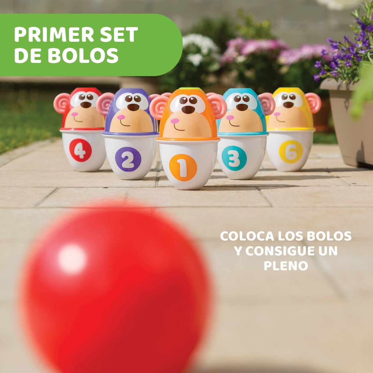 Bolos apilables Monkey Strike de Chicco