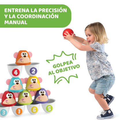 Bolos apilables Monkey Strike de Chicco