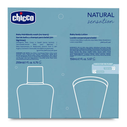 Set de baño y crema hidratante Natural Sensation Chicco